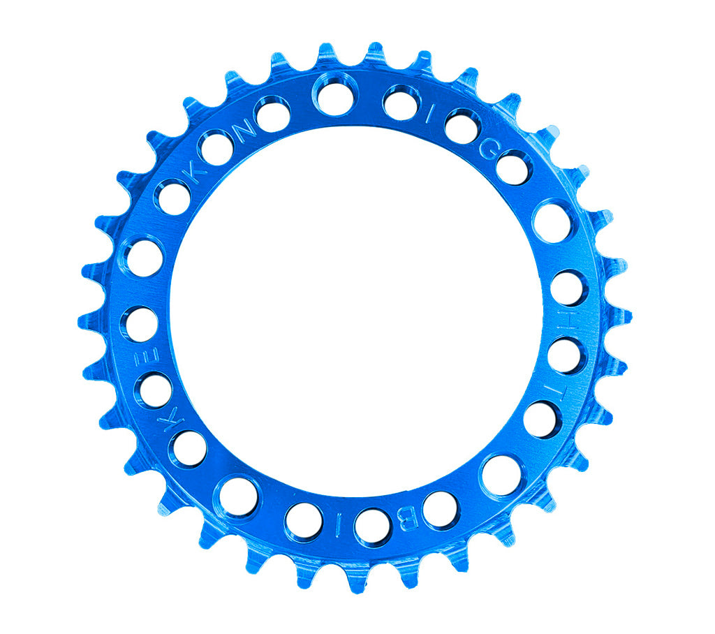 Plateau Rock Ring 48 Dents – Pour VTT Vintage, Alu Noir, Diamètre 110 Mm, 5 Bras, Occasion